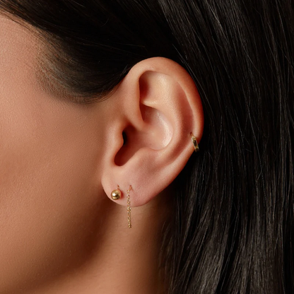 ARGENTO VIVO THE BELLA THREADER EARRING