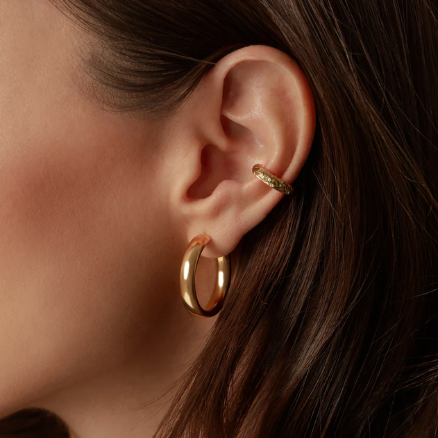 ARGENTO VIVO THE DIAMOND CUT EAR CUFF