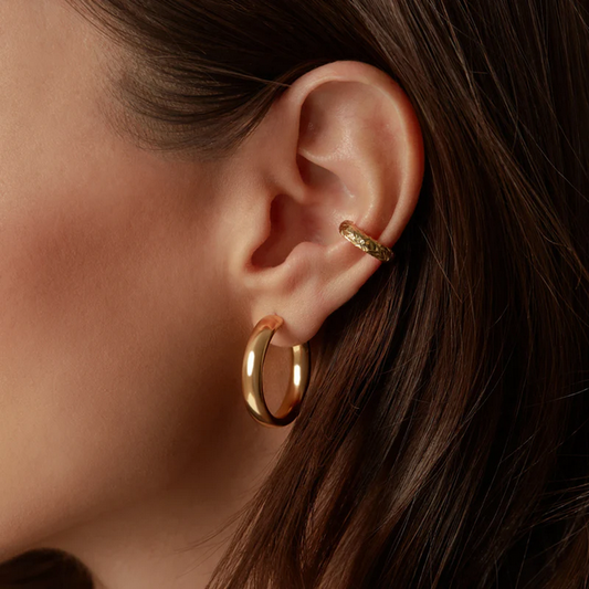 ARGENTO VIVO THE DIAMOND CUT EAR CUFF