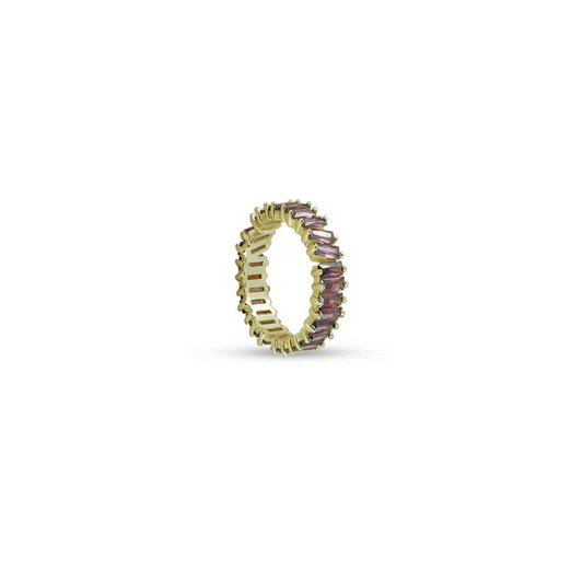 ARGENTO VIVO THE AMETHYST KARLA BAGUETTE RING
