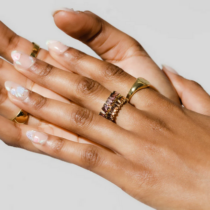 ARGENTO VIVO THE AMETHYST KARLA BAGUETTE RING