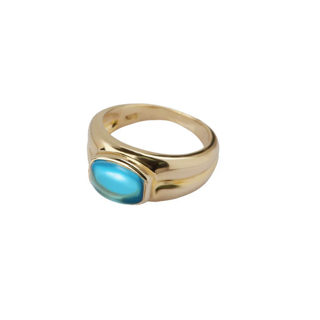 ARGENTO VIVO THE DOUBLE DOME GEMSTONE RING