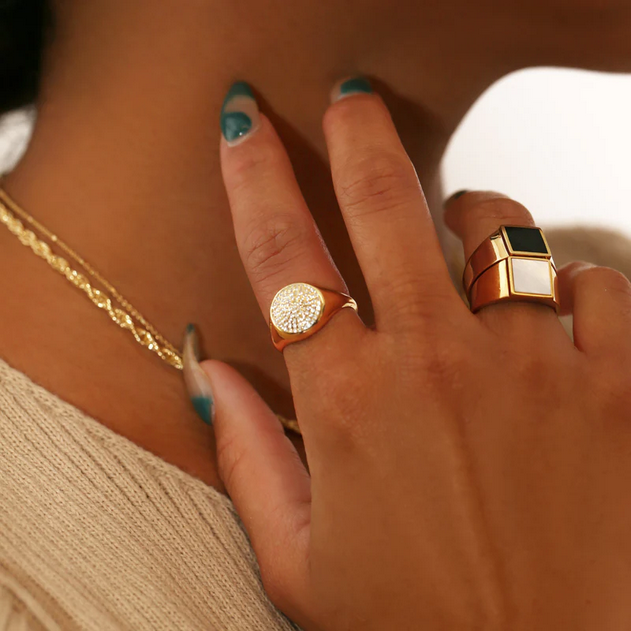 ARGENTO VIVO THE GRAZIELLA CZ RING