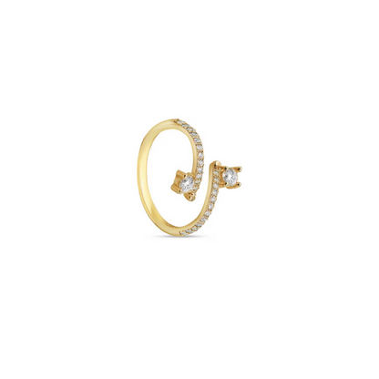 ARGENTO VIVO THE ESSENTIAL WRAP CZ RING