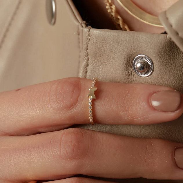 ARGENTO VIVO THE BUTTERFLY CZ RING