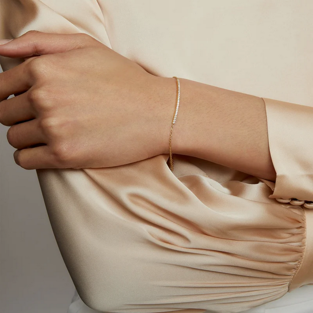 ARGENTO VIVO THE CZ BAR BRACELET