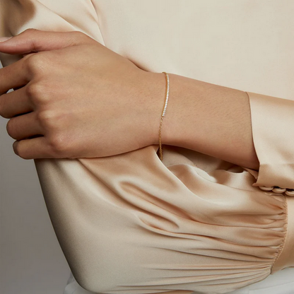 ARGENTO VIVO THE CZ BAR BRACELET