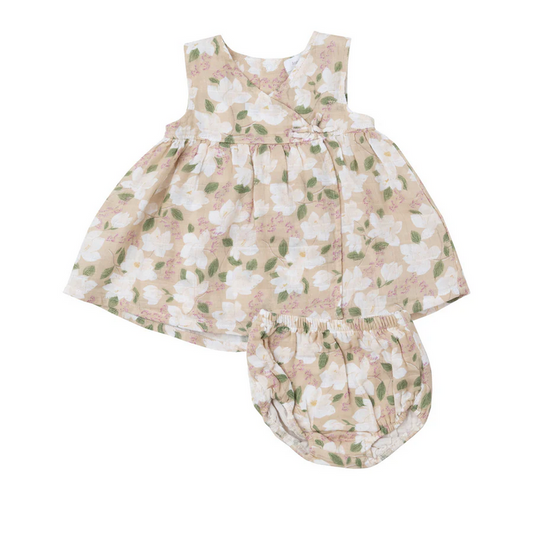 Angel Dear Kid's Kimono Dress & Bloomer - Magnolias