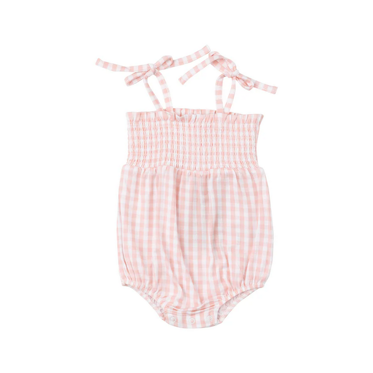 Angel Dear Kid's Tie Strap Smocked Bubble