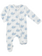 Angel Dear Kid's 2 Way Zipper Footie - Bubbly Whale Blue