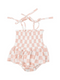 Angel Dear Kid's Smocked Bubble W/ Skirt - Checkerboard Pink - 0-3M