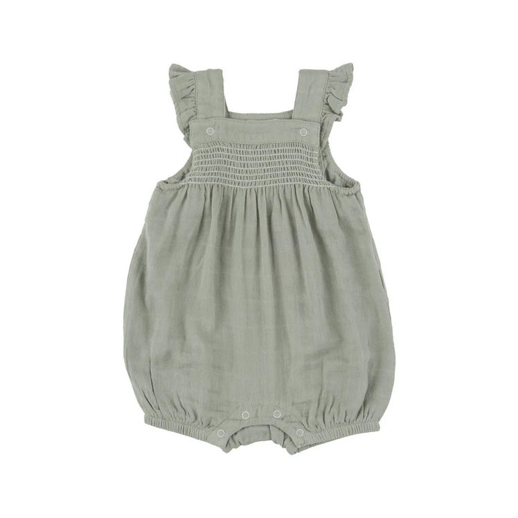 Angel Dear Kid's Smocked Front Overall Shortie