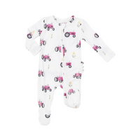 Angel Dear Kid's 2 Way Zipper Ruffle Back Footie