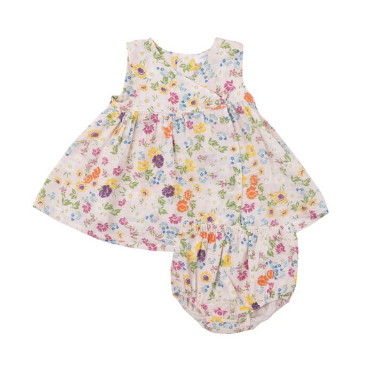 Angel Dear Kid's Kimono Dress & Bloomer - Cheery Mix Floral