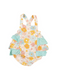 Angel Dear Kid's Ruffle Sunsuit - Good Vibes Daisy - 0-3M