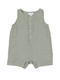 Angel Dear Kid's Shortie Romper - Desert Sage Solid Muslin