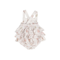 Angel Dear Kid's Ruffle Sunsuit - Wild West Pink