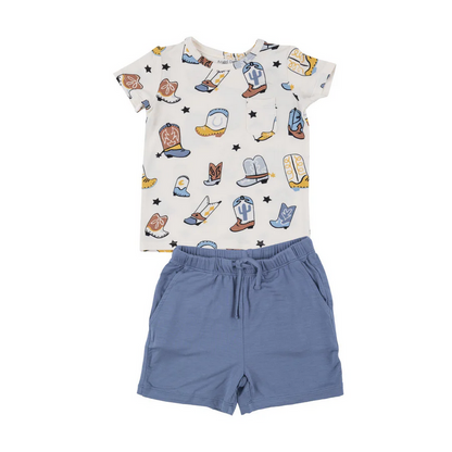 Angel Dear Kid's Crew Neck Tee & Short Set