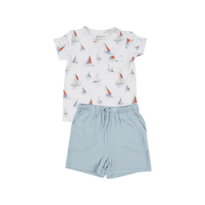 Angel Dear Kid's Crew Neck Tee & Short Set