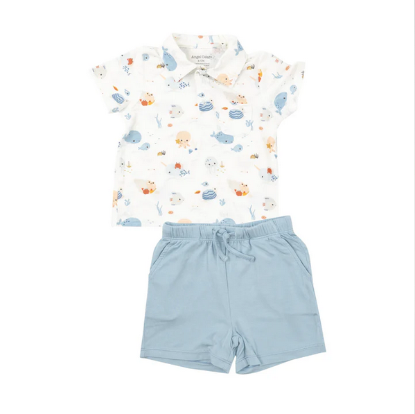 Angel Dear Kid's Polo Shirt & Short Set