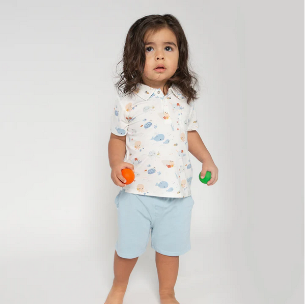 Angel Dear Kid's Polo Shirt & Short Set