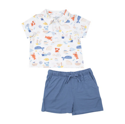 Angel Dear Kid's Polo Shirt & Short Set