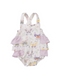 Angel Dear Kid's Ruffle Sunsuit - Botany Butterflies - 0-3M