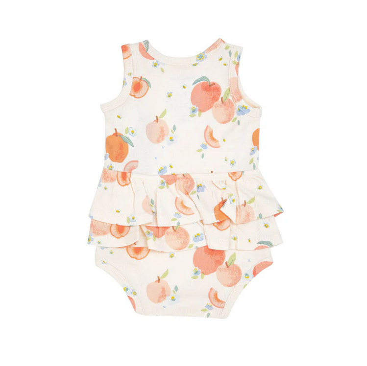 Angel Dear Kid's Ruffle Tank Bubble - Spring Peaches