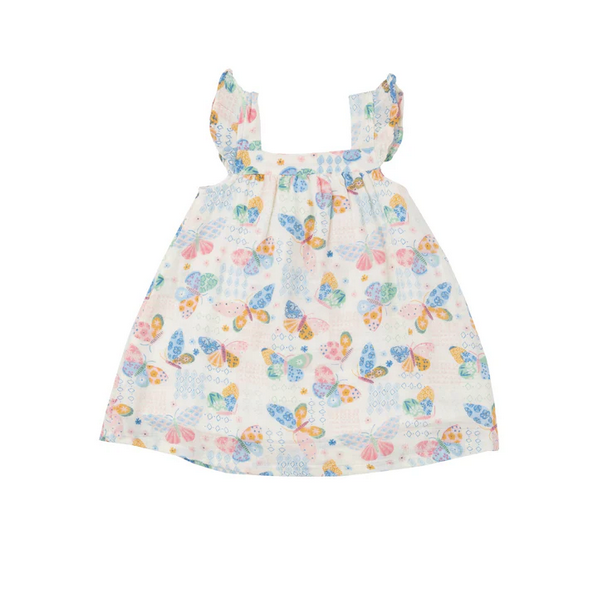 Angel Dear Kid's Sundress & Diaper Cover - Butterfly Patch