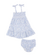 Angel Dear Kid's Tie Strap Smocked Sun Dresss Diaper Cover