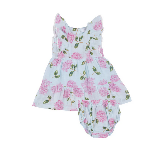 Angel Dear Kid's Picot Edged Dress + Diaper Cover