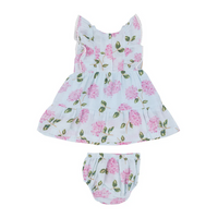 Angel Dear Kid's Picot Edged Dress + Diaper Cover