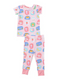 Angel Dear Kid's Loungewear Set - Breakfast Club Patches Pink