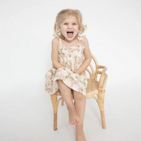 Angel Dear Kid's Paperbag Ruffle Sundress - Magnolias