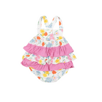 Angel Dear Kid's Ruffle Sunsuit - Freshly Picked Floral