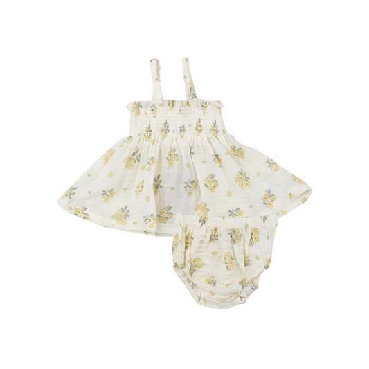 Angel Dear Kid's Smocked Top & Bloomer - Buttercup Bouquets