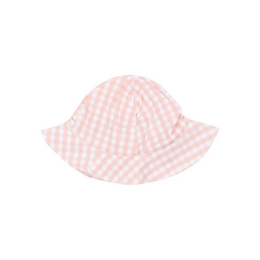 Angel Dear Kid's Sunhat - Mini Gingham Pink