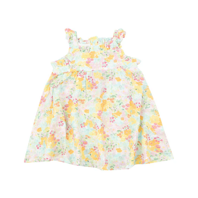 Angel Dear Kid's Paperbag Ruffle Sundress With Dc