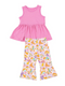 Angel Dear Kid's Peplum Tank Top + Baby Bells - Flower Power Mushrooms