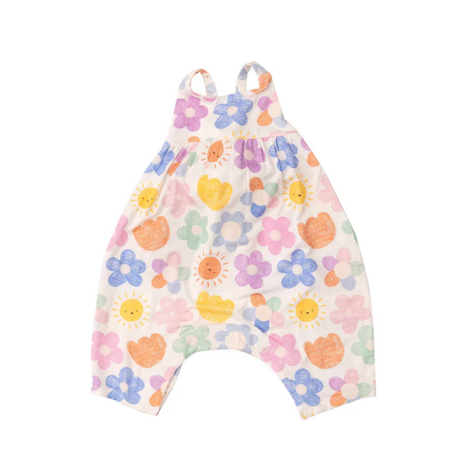 Angel Dear Kid's Tie Back Romper - Happy Suns