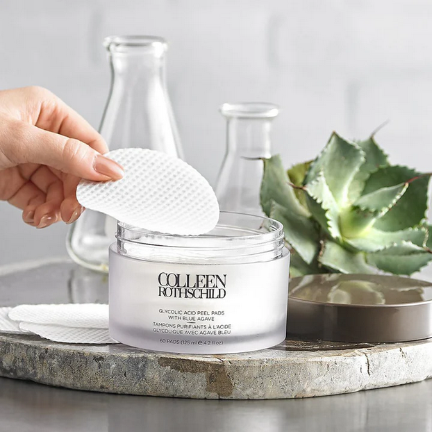 Colleen Rothschild Beauty Glycolic Acid Peel Pads with Blue Agave