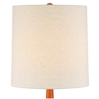 Lamps Plus 360 Lighting Andi 24 1/2" Wood and Ceramic Mid-Century Modern Lamp