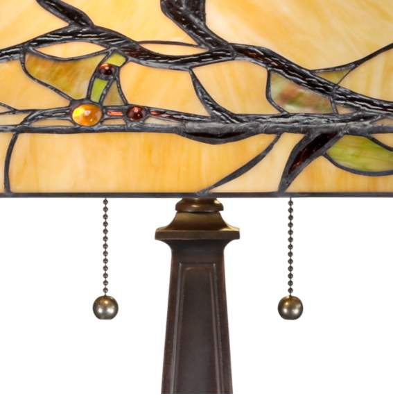 Lamps Plus Robert Louis Tiffany Budding Branch 24" Tiffany-Style Glass Table Lamp