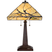 Lamps Plus Robert Louis Tiffany Budding Branch 24" Tiffany-Style Glass Table Lamp