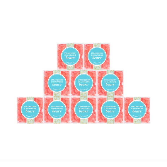 Sugarfina Strawberry Champagne Bears Perfect 10 Party Pack