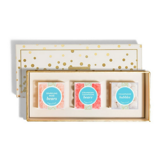 Sugarfina Fireworks and Champagne 3 Piece Bento Box