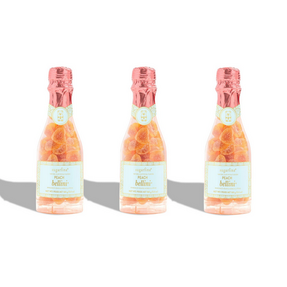 Sugarfina Peach Bellini Celebration Bottle 3 Piece Bundle