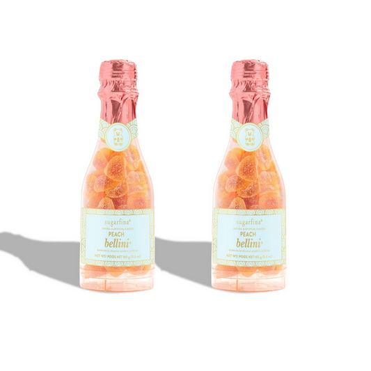 Sugarfina Peach Bellini Celebration Bottle 2 Piece Set
