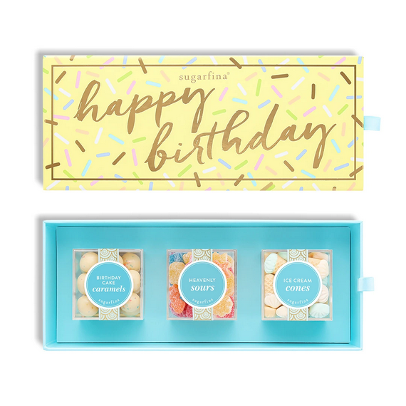 Sugarfina Happy Birthday Candy Bento Box - 3 Piece