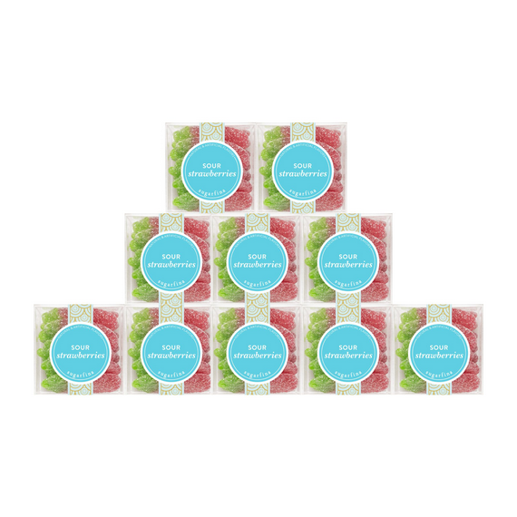 Sugarfina Sour Strawberries Perfect 10 Party Pack